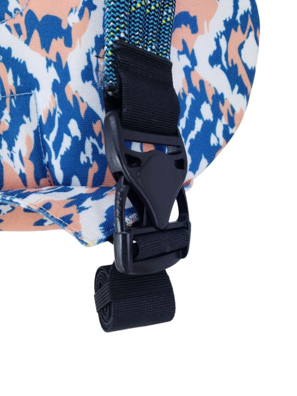 Kavu Rope Sling Bag Blue & Peach Abstract Print Crossbody With Adjustable Strap - Picture 5 of 6